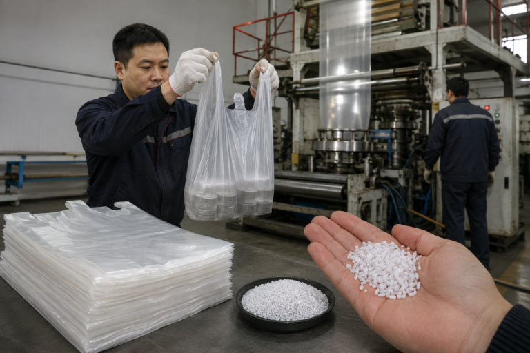 Sodium Sulfate Filler Masterbatch for T-Shirt Bag Production